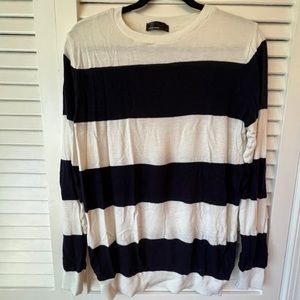 American Apparel Navy & White Striped Tissue Sweater